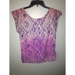 Ombré pink and purple women’s top.